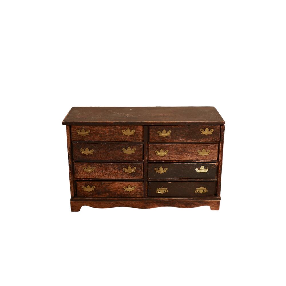 Reevesline‎ 1972 vintage wooden dollhouse furniture dresser
